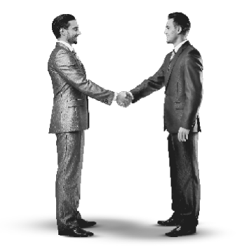 Business partners shaking hands